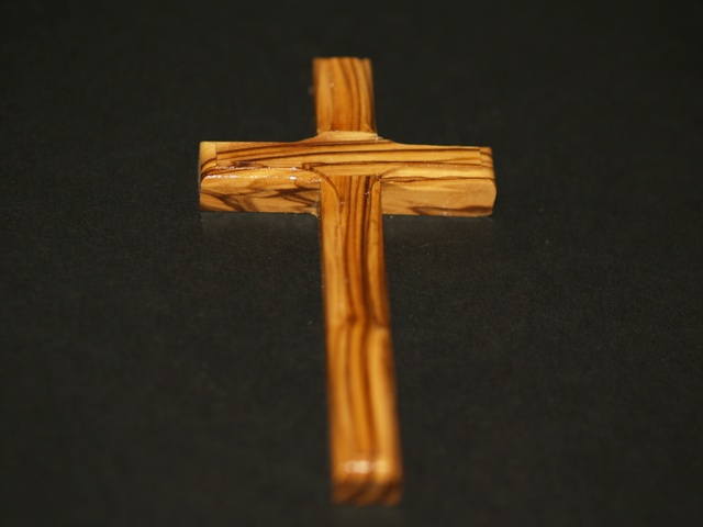 Cross made of Olivewood from the Holy Land